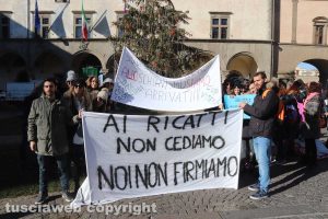 Viterbo - La protesta dei lavoratori Cup