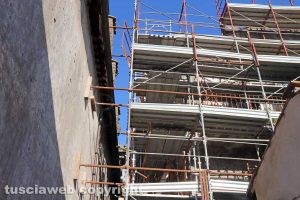 Viterbo - Via Cardinal La Fontaine - Il cantiere