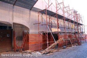 Viterbo - Via Cardinal La Fontaine - Il cantiere