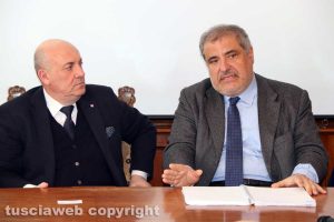 Il prefetto Giovanni Bruno e Lamberto Nicola Nibbi (Anas)