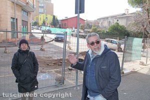 Viterbo - Il sopralluogo di Alfonso Antoniozzi e Maria Chiara Brenciaglia