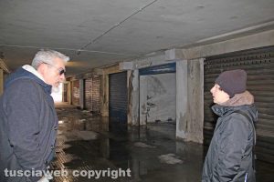 Viterbo - Il sopralluogo di Alfonso Antoniozzi e Maria Chiara Brenciaglia