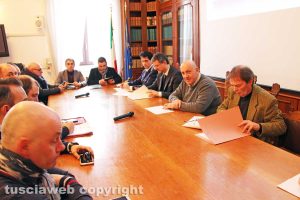 Viterbo - L'incontro con il prefetto Giovanni Bruno