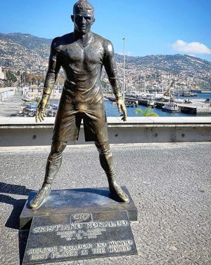 Funchal - La statua di Cristiano Ronaldo