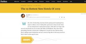 L'hotel "Il vesconte" di Bolsena sulla classifica di Forbes