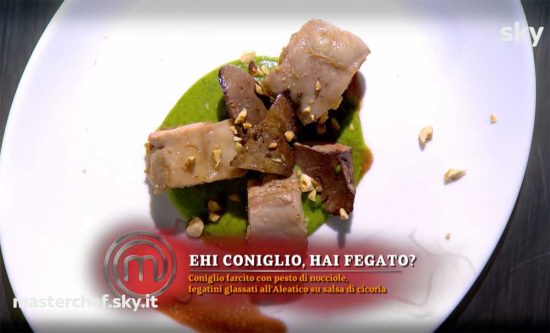 Il coniglio preparato da Verando Zappi a Masterchef - Le immagini di Sky