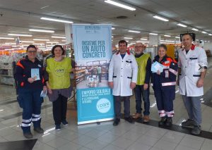 La raccolta dell'Emporio Solidale I Care di Viterbo 