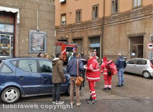 Viterbo - Incendio in via Acerbi