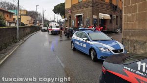 Viterbo - Incendio in via Acerbi