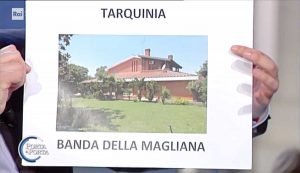 Tarquinia - Villa confiscata alla Banda della Magliana - Matteo Salvini a Porta a Porta