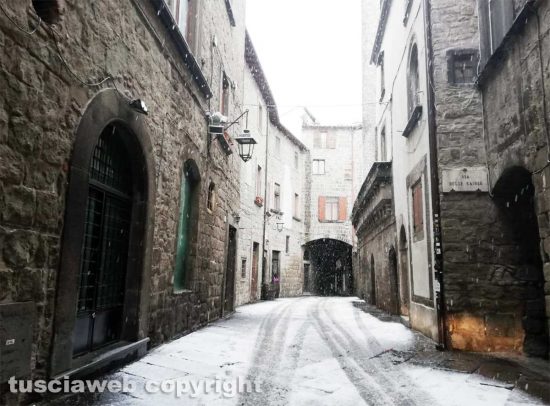 Maltempo - La neve a Viterbo
