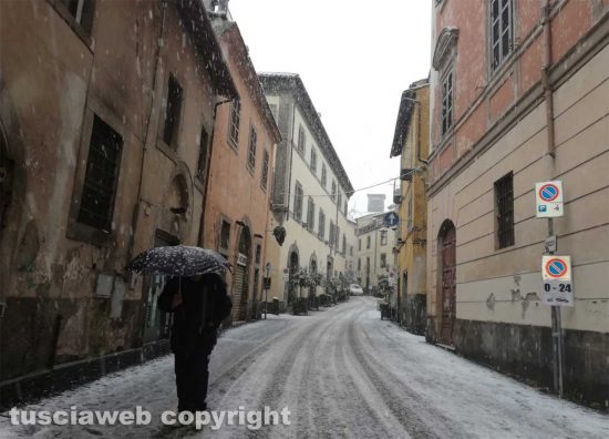 Maltempo - La neve a Viterbo