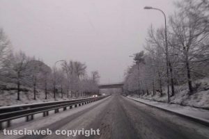 Viterbo - Neve lungo la Cimina