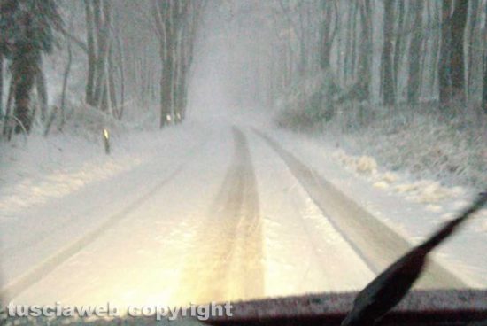Viterbo - Neve lungo la Cimina