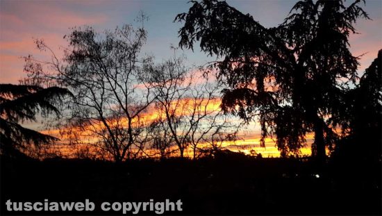 Viterbo - Tramonto di fuoco