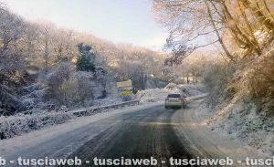 La neve stamani sui Cimini