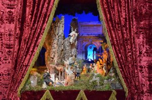 Viterbo - Il presepe allestito alla Chiesa della Santissima Trinità