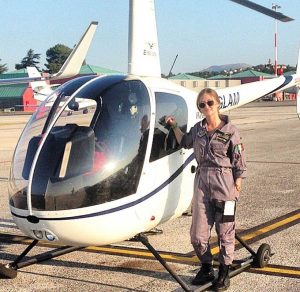 L'elicotterista Rachele Contestabile
