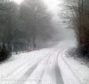 La neve sulla Cimina