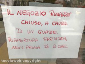 Viterbo - I disagi alle attività commerciali in via Villanova