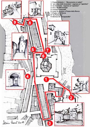 Capodimonte - Il percorso del roseto diffuso