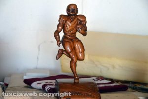 Un giocatore di football