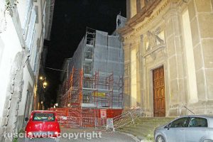 Viterbo - Crollo in via Cardinal La Fontaine