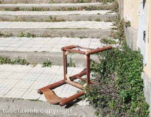 Viterbo - Il quartiere Trinità nel degrado