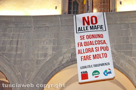 Viterbo - La manifestazione contro la mafia