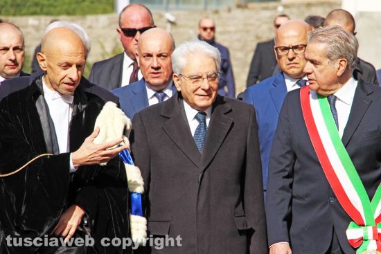 Viterbo - Il presidente della Repubblica all'Unitus