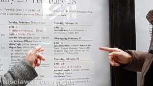 La locandina del Carnegie Hall