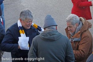 Viterbo - Umberto Fusco e Giovanni Arena allo stadio