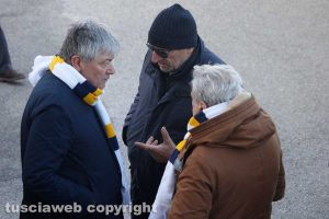 Viterbo - Umberto Fusco e Giovanni Arena allo stadio