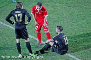 Sport - Calcio - Viterbese - Alessandro Polidori prima del cambio