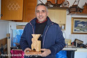 Tarquinia - Lo scultore Mario Fabbri