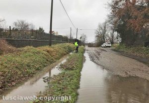 Montefiascone - Via Poggio della Frusta - L'intervento dell'Asvom