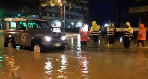 Tarquinia – Lido allagato - Aeopc in azione