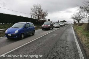 Viterbo - Voragine sulla Cassia nord