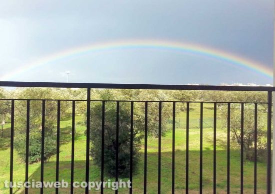 Viterbo - Arcobaleno da ponte dell'Elce