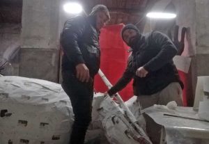 Montefiascone - La preparazione dei carri allegorici