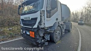 Montefiascone - L'incidente sulla Cassia
