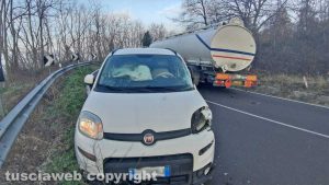Montefiascone - L'incidente sulla Cassia