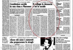 L'omicidio Balletti raccontato sull'Unità dell'8 gennaio 1988 dal giornalista viterbese Stefano Polacchi