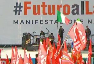 Roma - I sindacati in piazza