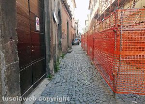 Viterbo- Via Cardinal La Fontaine riapre ai pedoni