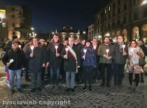 Viterbo - La fiaccolata contro la mafia