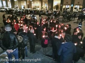 Viterbo - La fiaccolata contro la mafia
