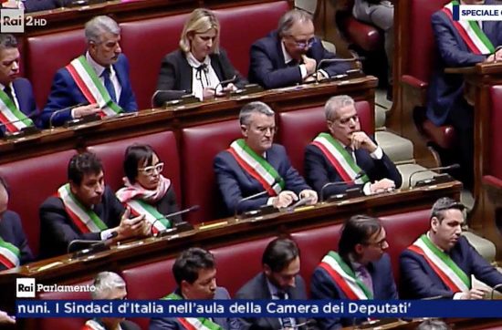 Roma - L'intervento del sindaco Giovanni Arena alla Camera 