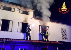 Padova - L'intervento dei vigili del fuoco
