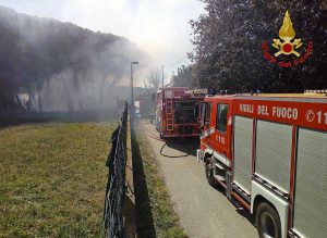 Viterbo - Incendio in località La Frasca